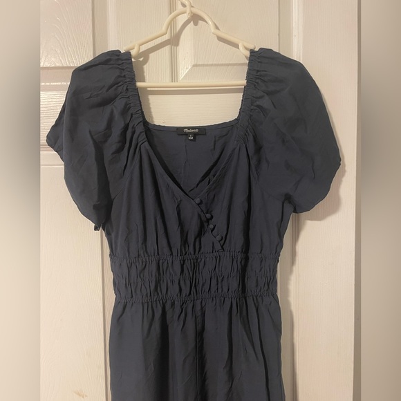 Madewell navy wide leg jumpsuit - Picture 3 of 9